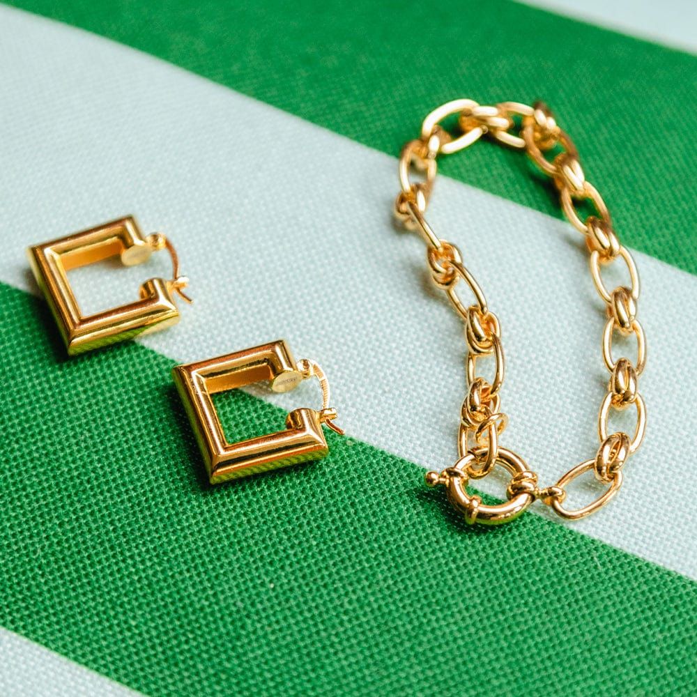 Polly Sayer Linked Chain Bracelet 18ct Gold Plate sold by Daisy Jewellery product image thumbnail 5