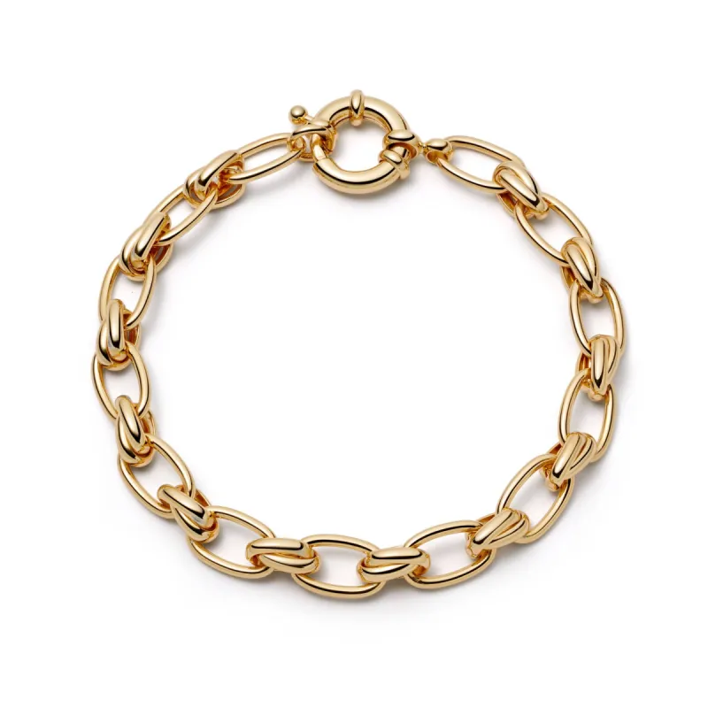 Polly Sayer Vintage Link Chain Bracelet 18ct Gold Plate sold by Daisy Jewellery