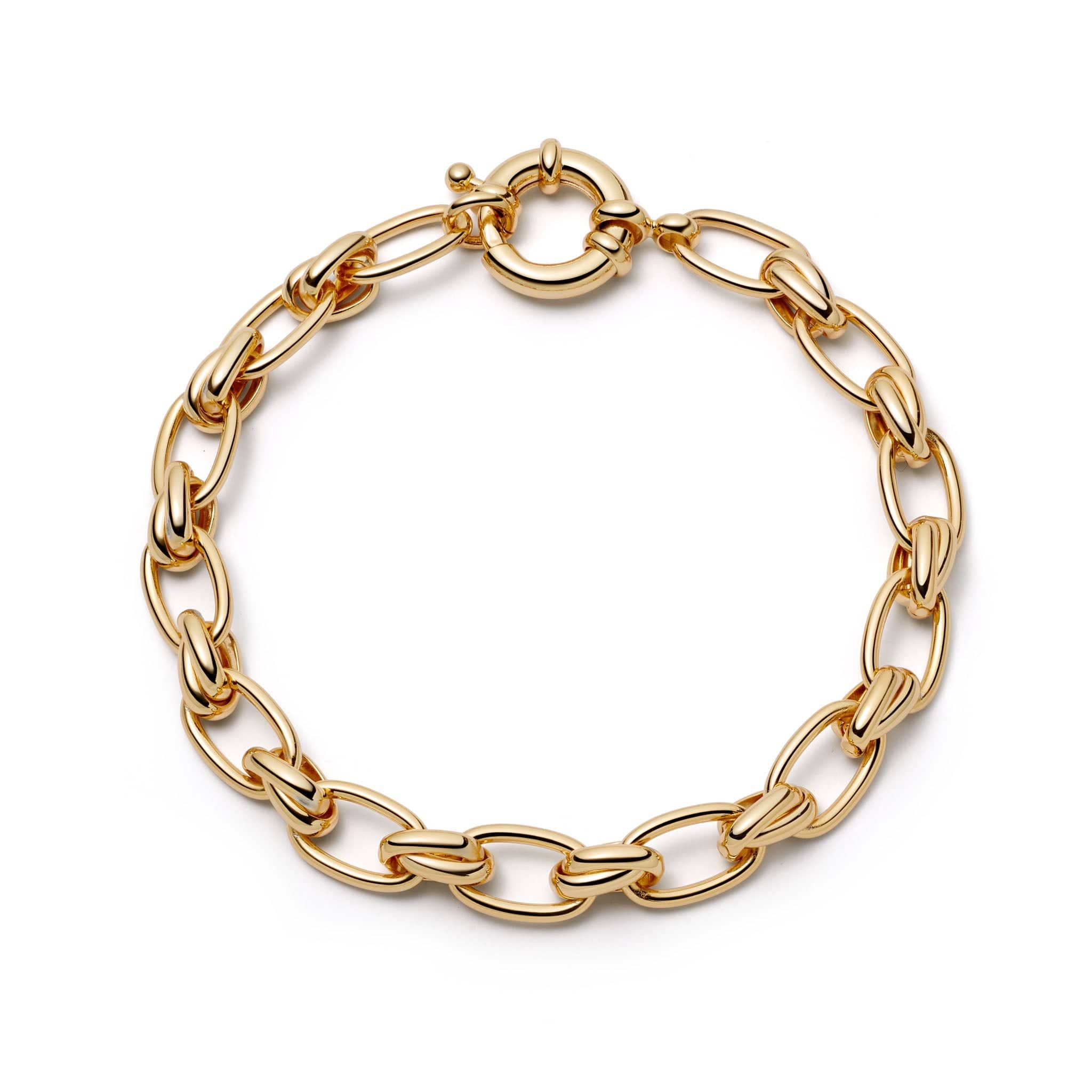 Polly Sayer Linked Chain Bracelet 18ct Gold Plate sold by Daisy Jewellery