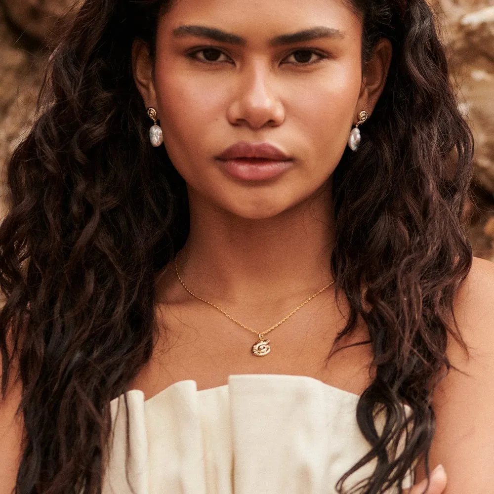 Pearl And Shells Layering Set 18ct Gold Plate sold by Daisy Jewellery product image thumbnail 4