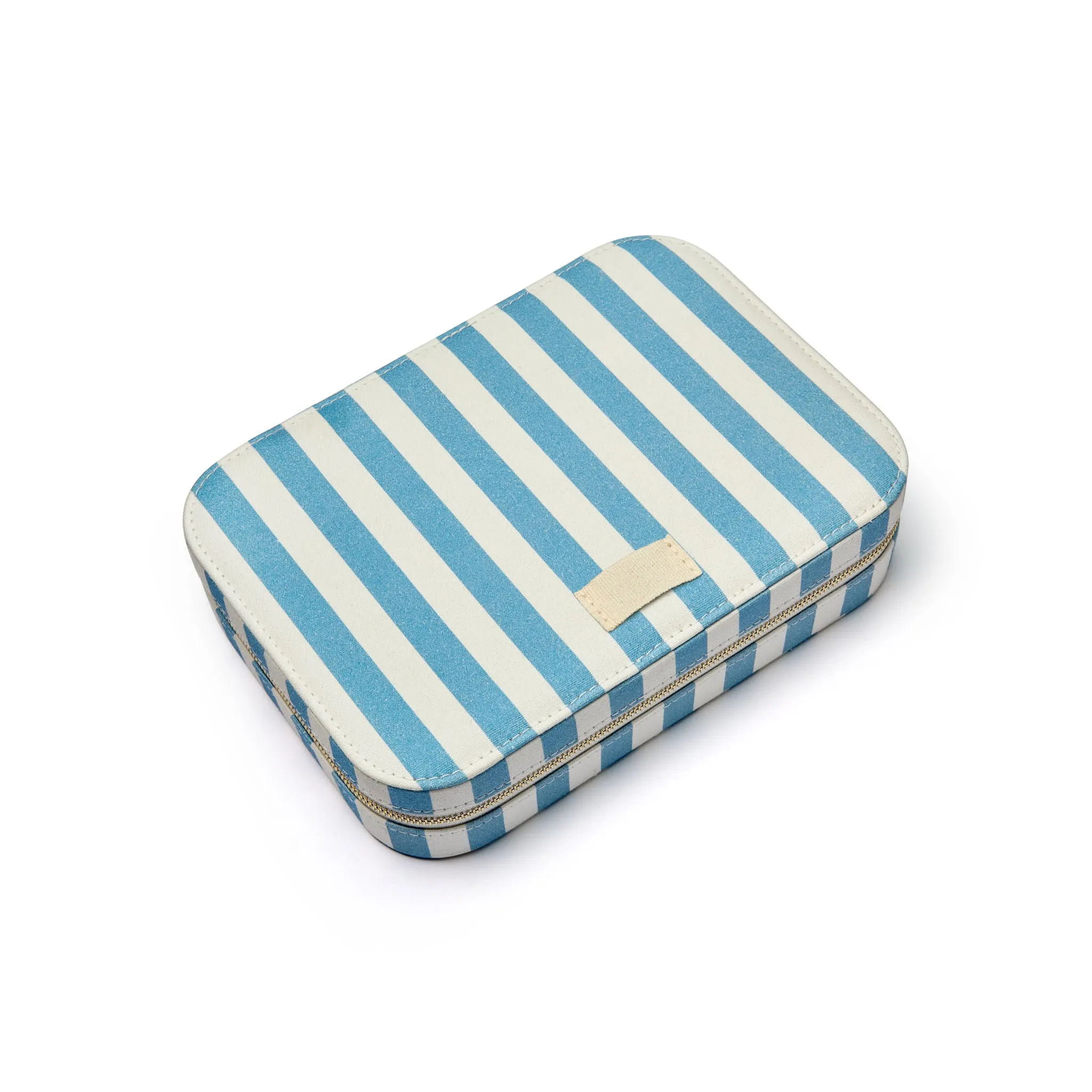 Blue Stripe Large Jewellery Case sold by Daisy Jewellery product image thumbnail 5