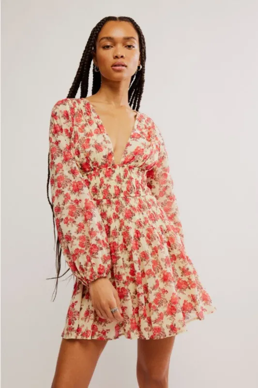 Keep You Mini Floral Dress sold by Plenty