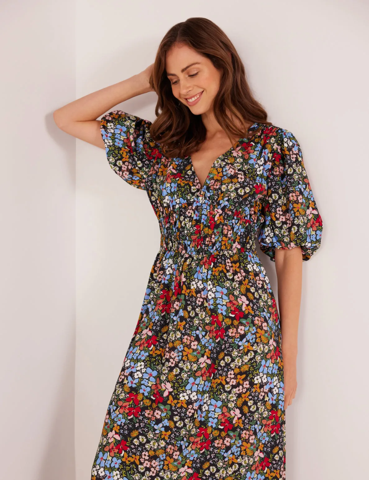 Josie Puff Sleeve Midi Dress sold by Plenty product image thumbnail 2