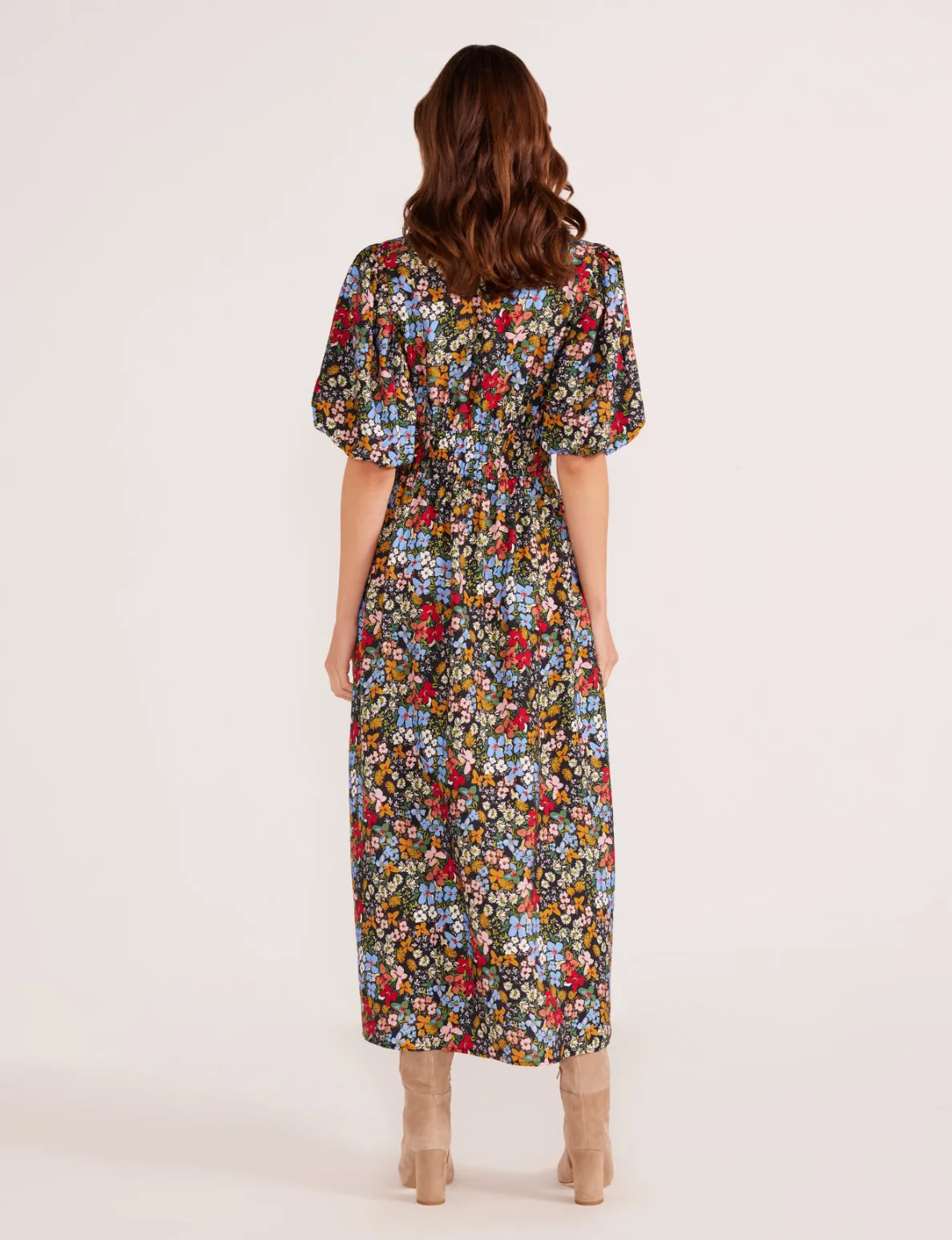 Josie Puff Sleeve Midi Dress sold by Plenty product image thumbnail 3