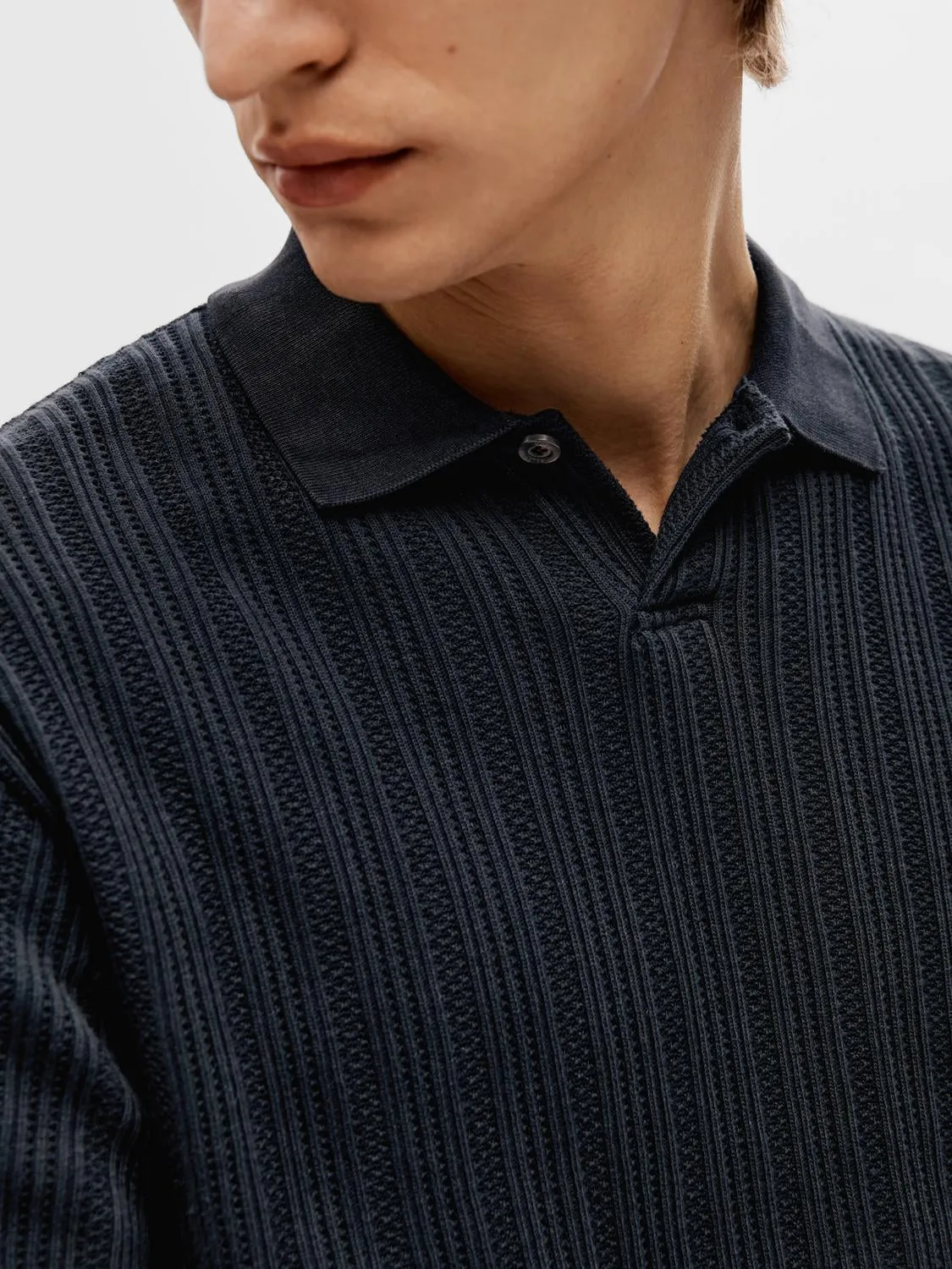 Jaden Jacquard Polo sold by Plenty product image thumbnail 5