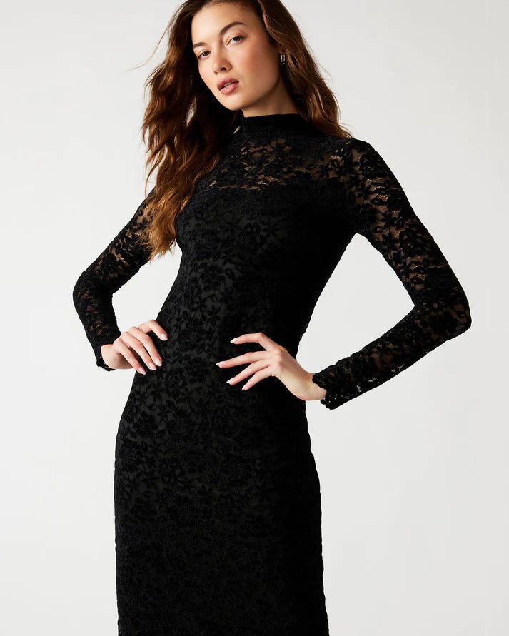Vivienne Flock Lace Midi Dress sold by Plenty product image thumbnail 2