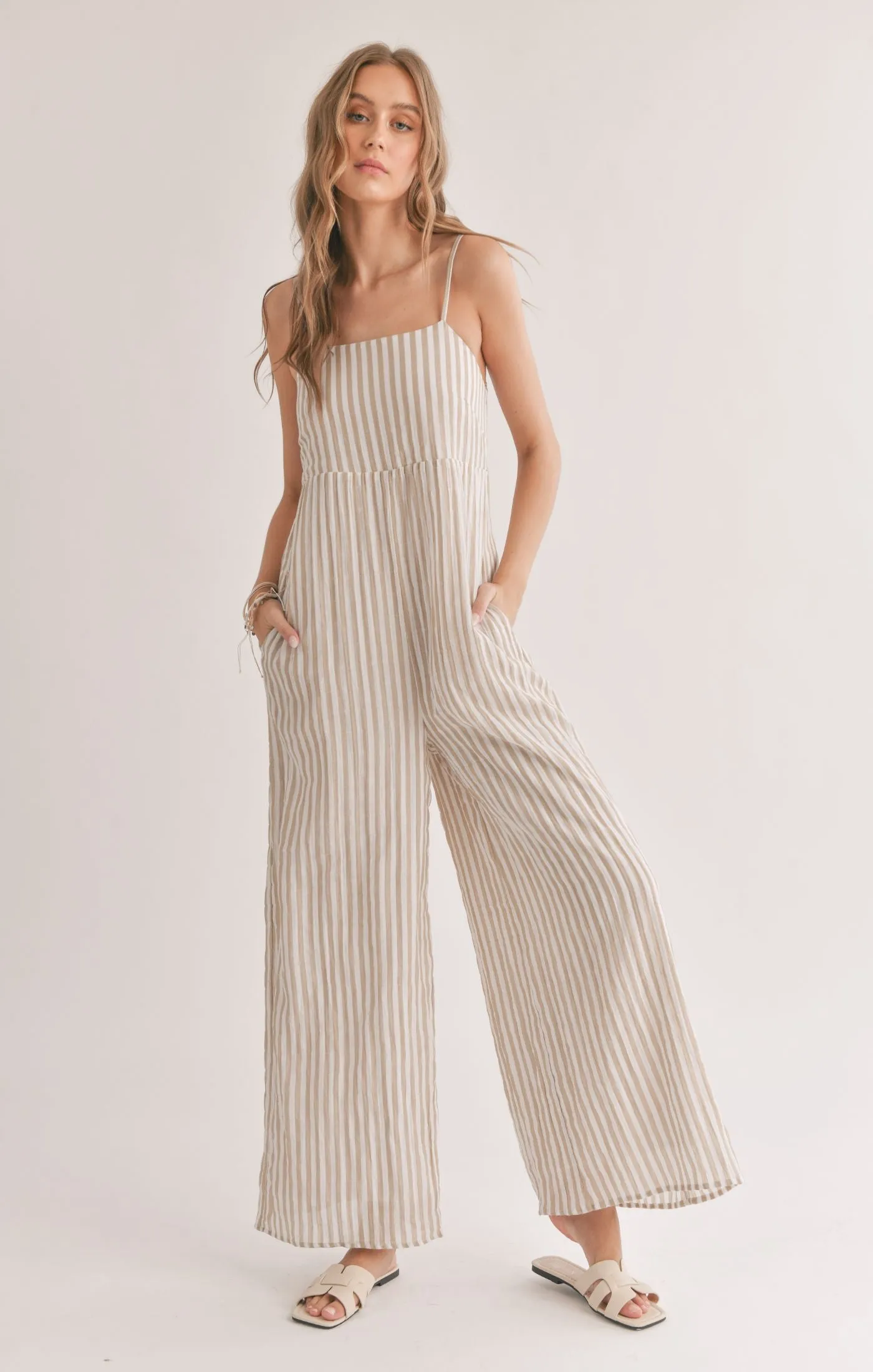 Sands Thinstripe Jumpsuit sold by Plenty