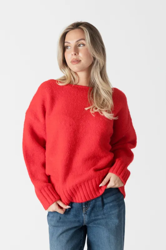Cinna Oversized Crewneck Sweater sold by Plenty