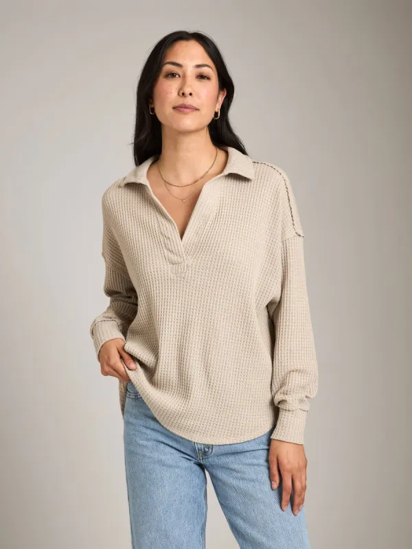 Collared Knit Top sold by Plenty