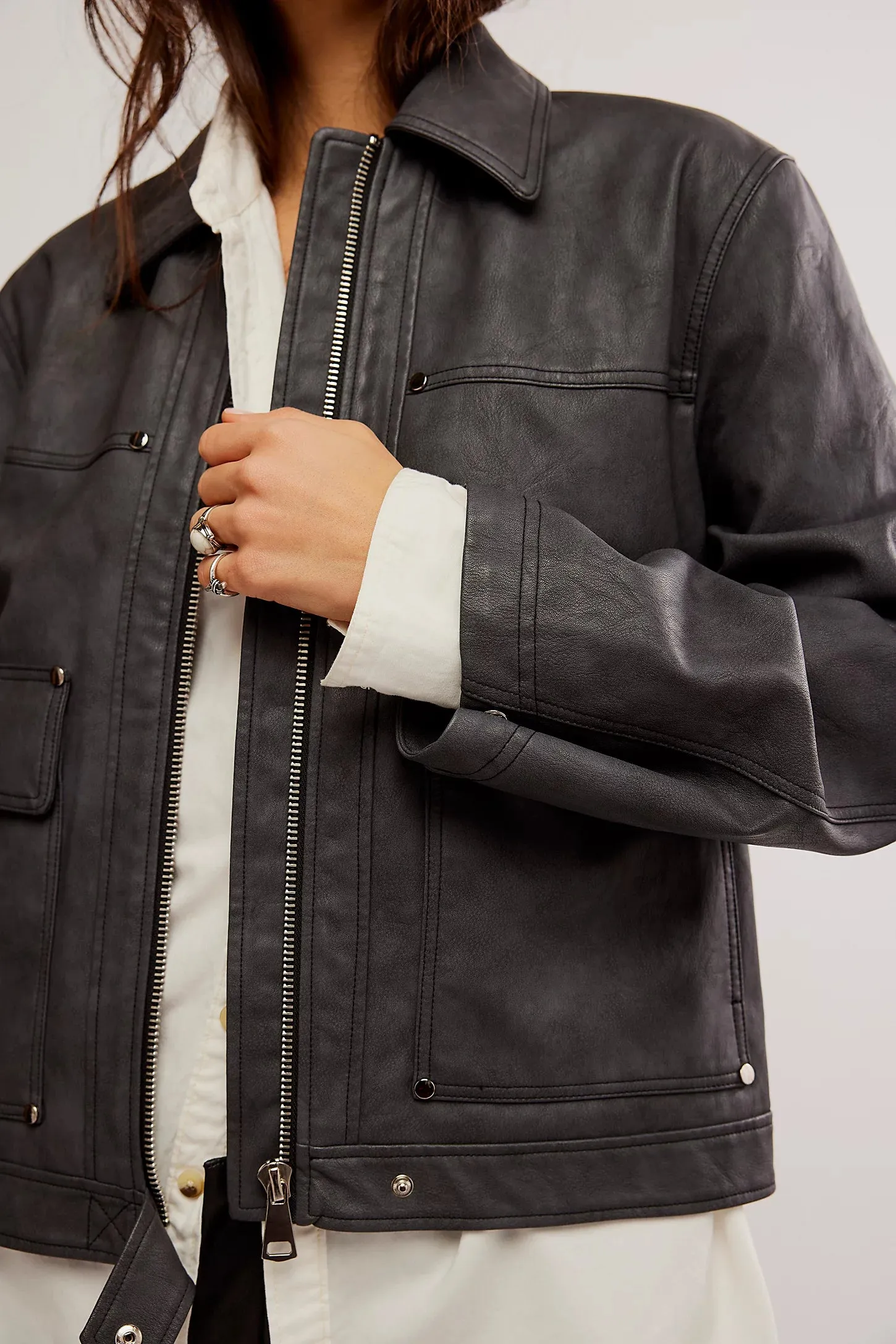Blair Vegan Leather Jacket sold by Plenty product image thumbnail 4