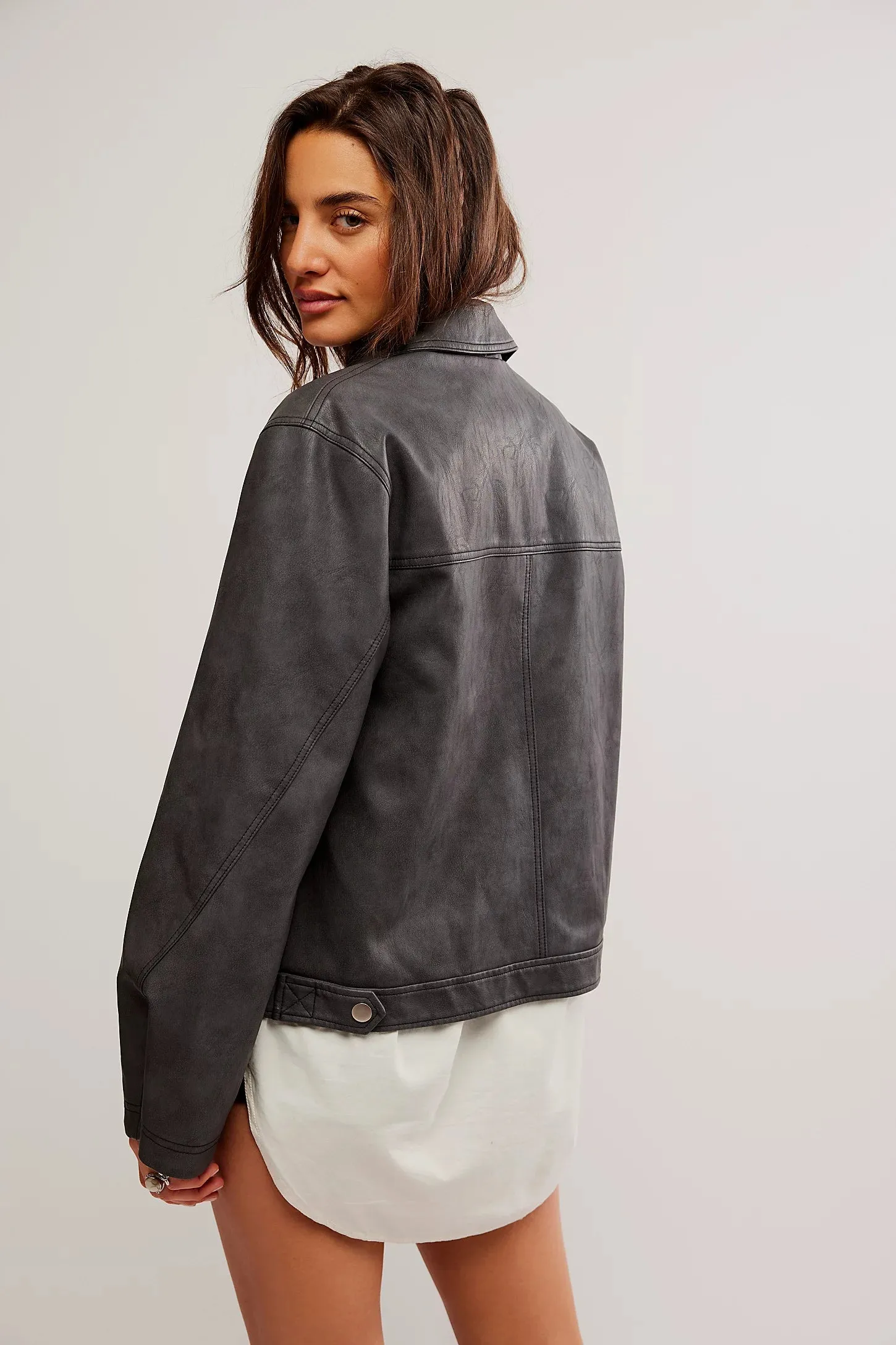 Blair Vegan Leather Jacket sold by Plenty product image thumbnail 3