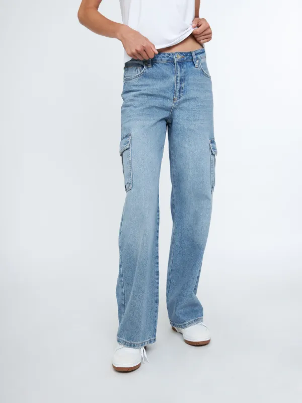 Premium Chicago Highrise Cargo Wide Leg sold by Plenty