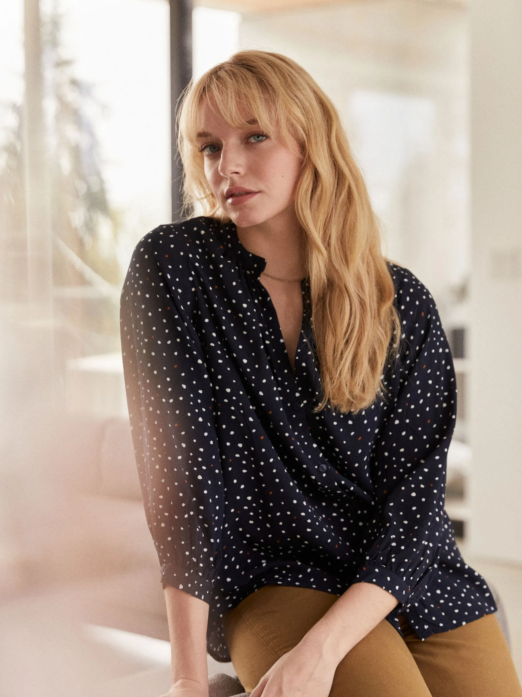 Blake Button Blouse sold by Plenty