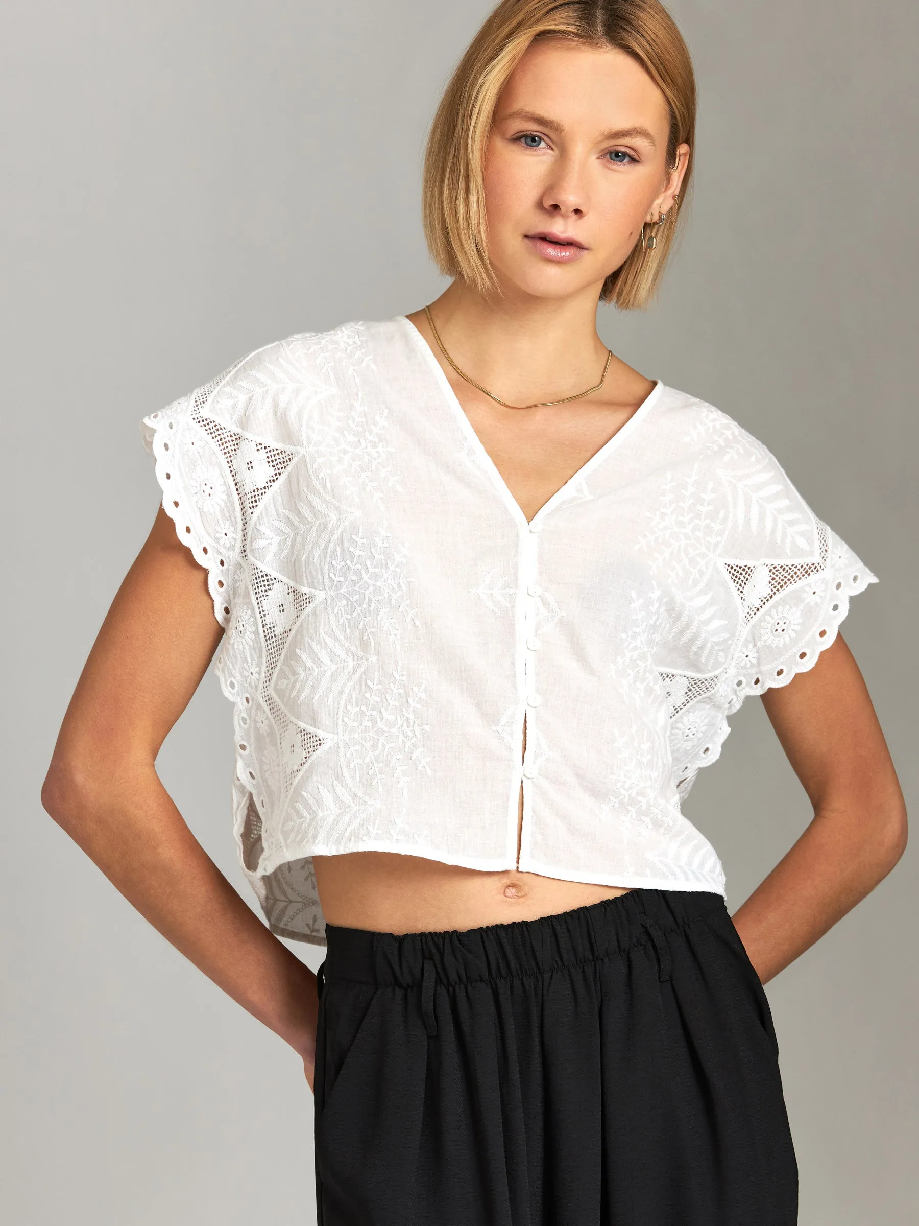 Cotton Chandra Blouse sold by Plenty