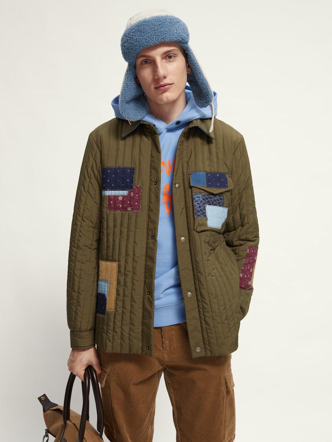Quilted Repair Patches Jacket sold by Plenty product image thumbnail 2