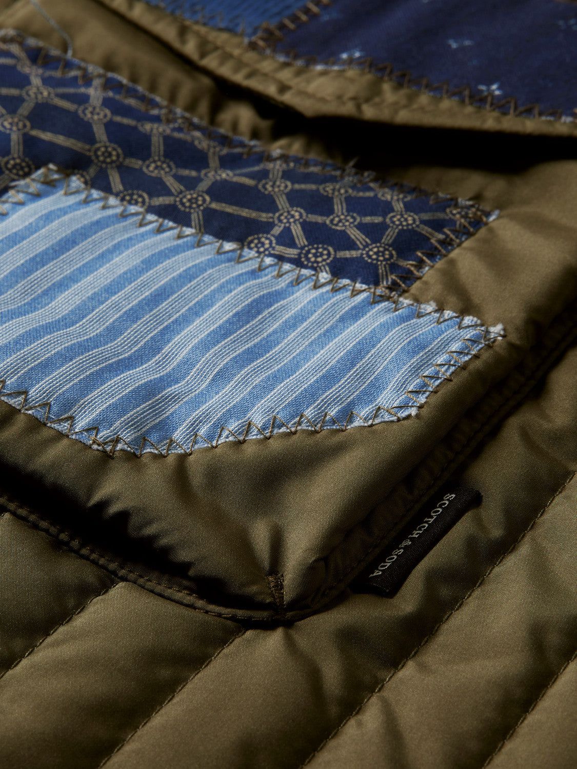 Quilted Repair Patches Jacket sold by Plenty product image thumbnail 5