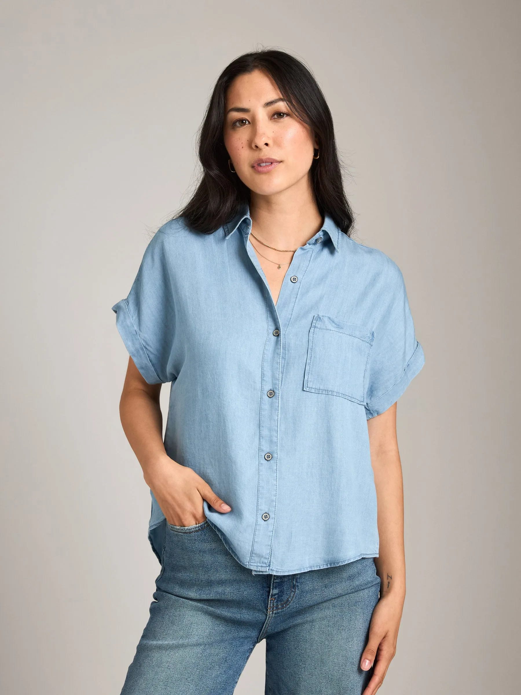 Tencel Short Sleeve Shirt sold by Plenty