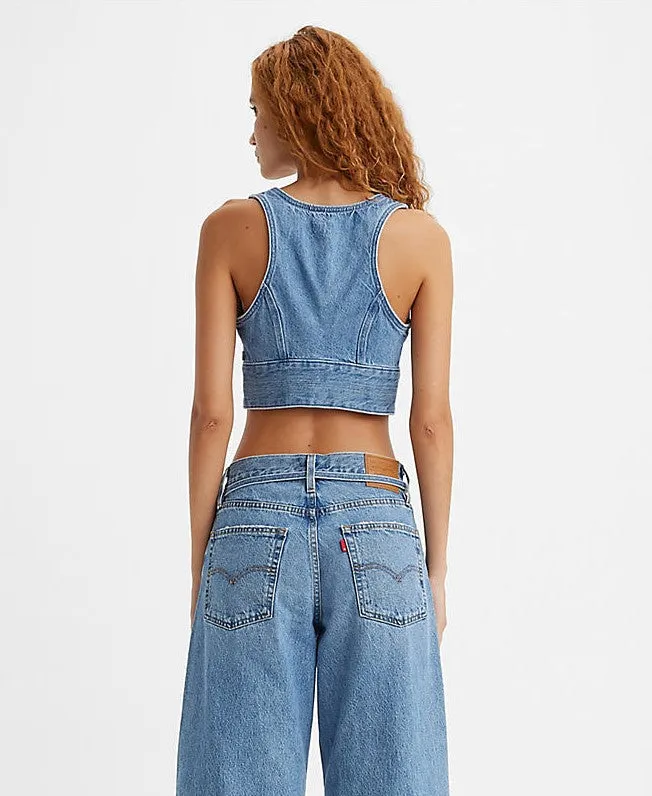 Raine Denim Crop Top sold by Plenty product image thumbnail 2
