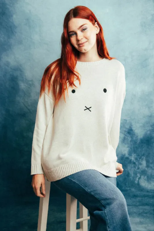 Miffy Face Knit Jumper sold by Plenty