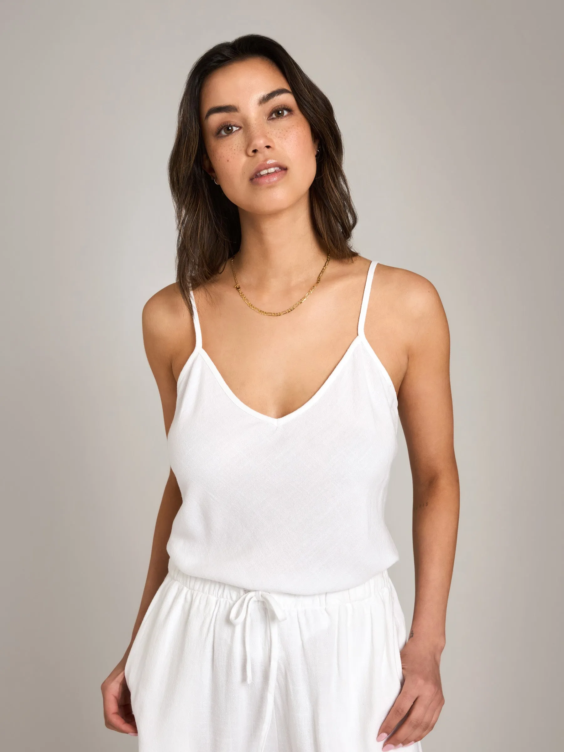 Layla Linen Blend Cami sold by Plenty product image thumbnail 4