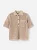 Bronte Open Knit Polo sold by Plenty