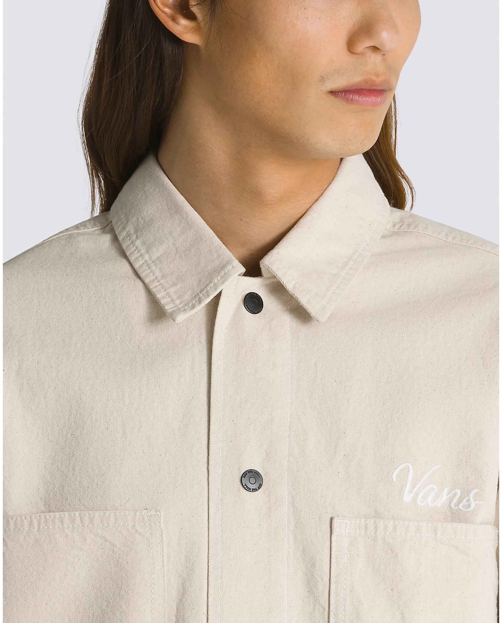 Hickory Stripe Drill Chore Coat sold by Plenty product image thumbnail 2