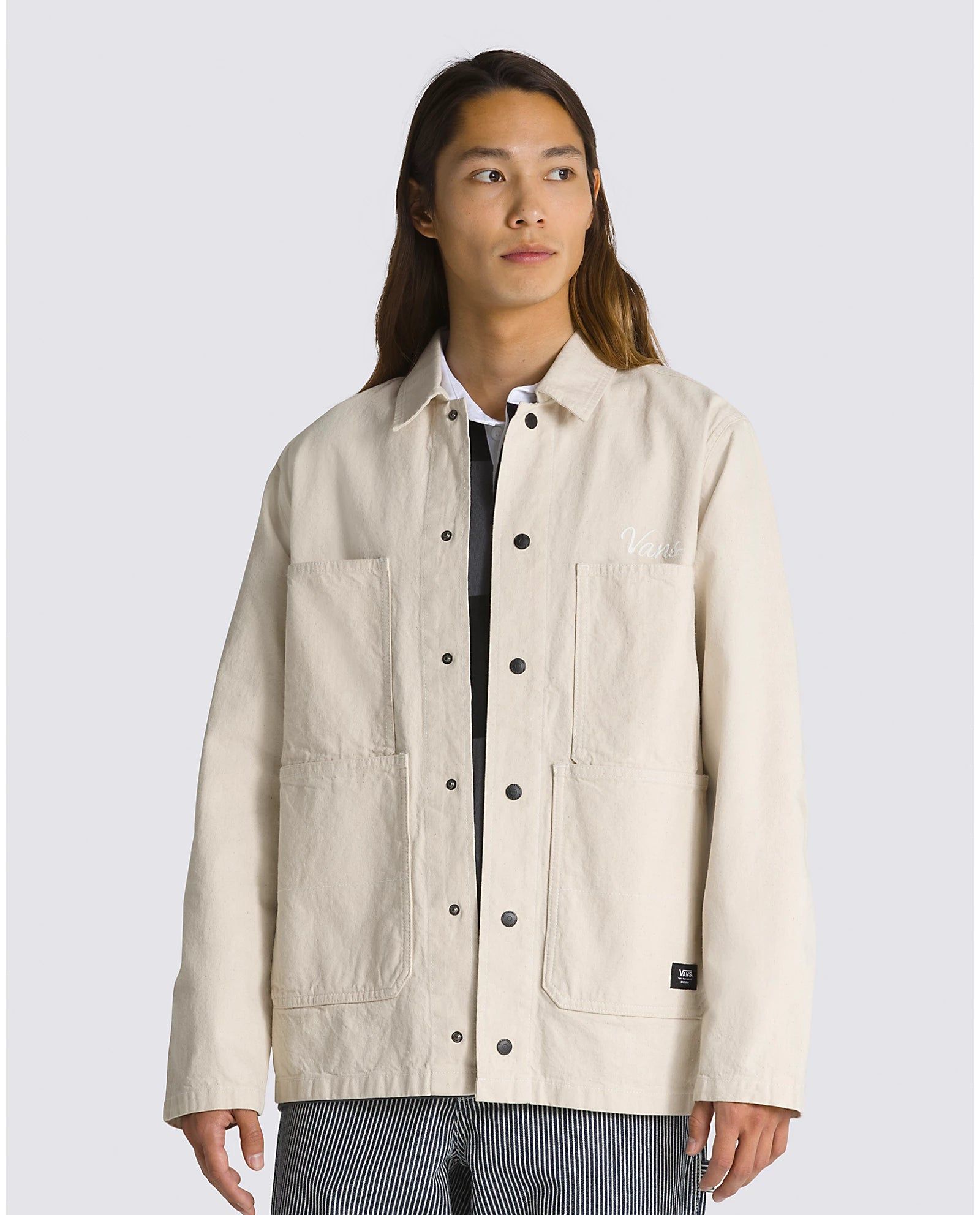 Hickory Stripe Drill Chore Coat sold by Plenty