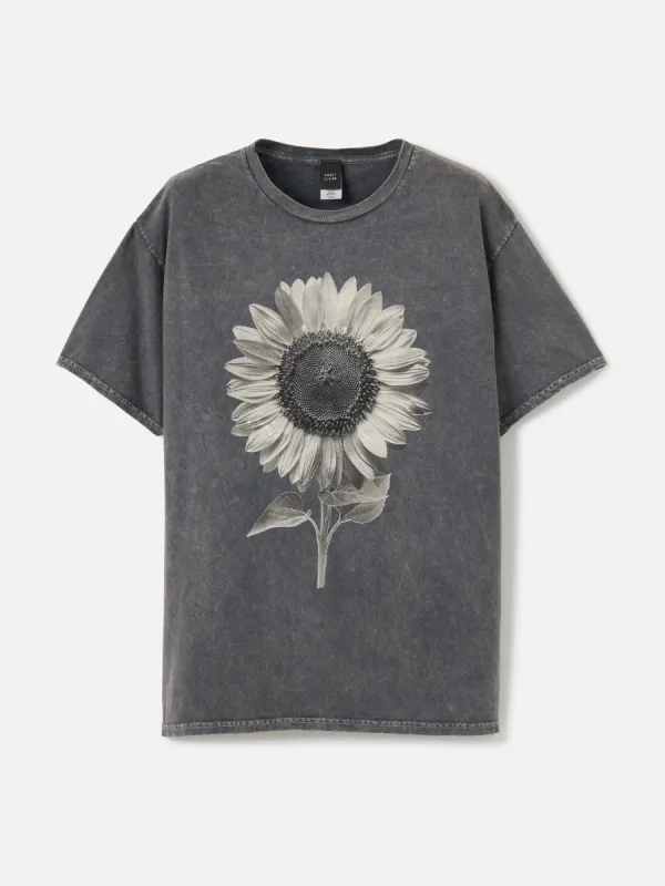 Sunflower Enzyme Wash Tee sold by Plenty