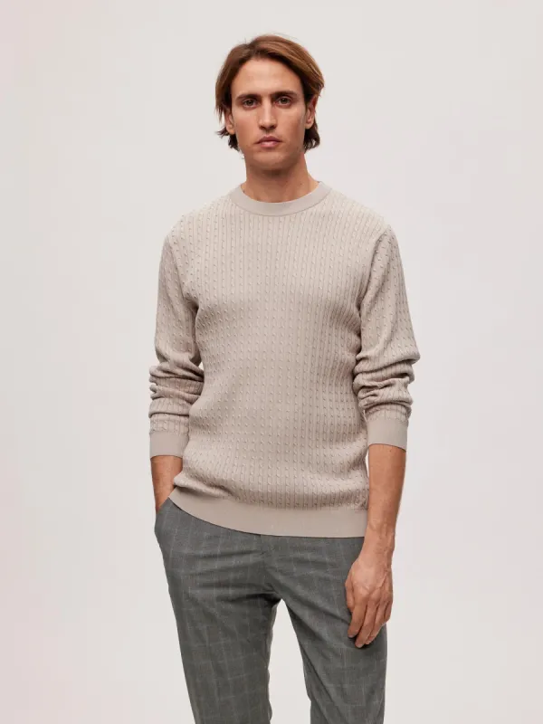 Madden Cable Knit Crew sold by Plenty