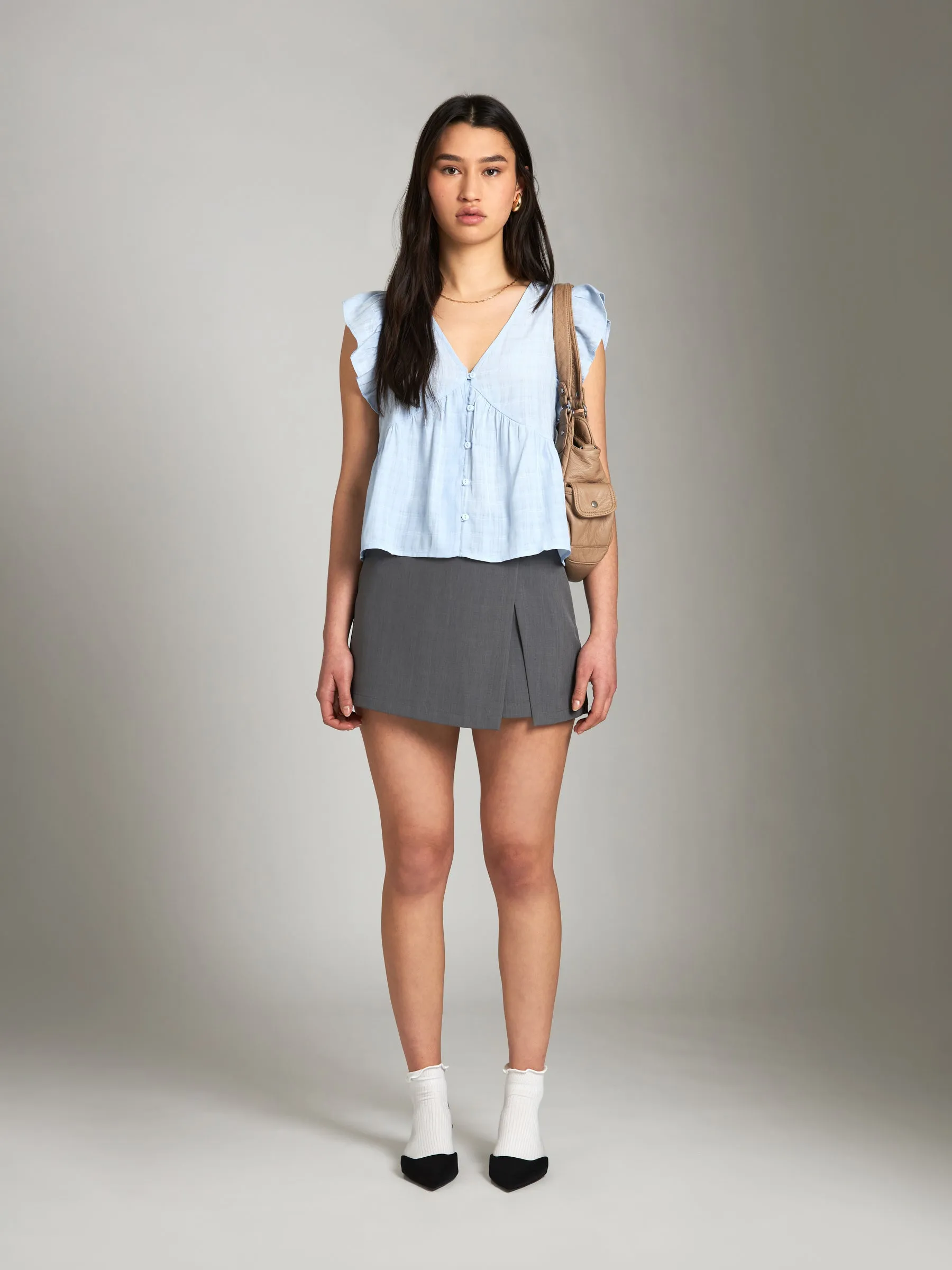 Claris Waterfall Sleeve Blouse sold by Plenty product image thumbnail 3