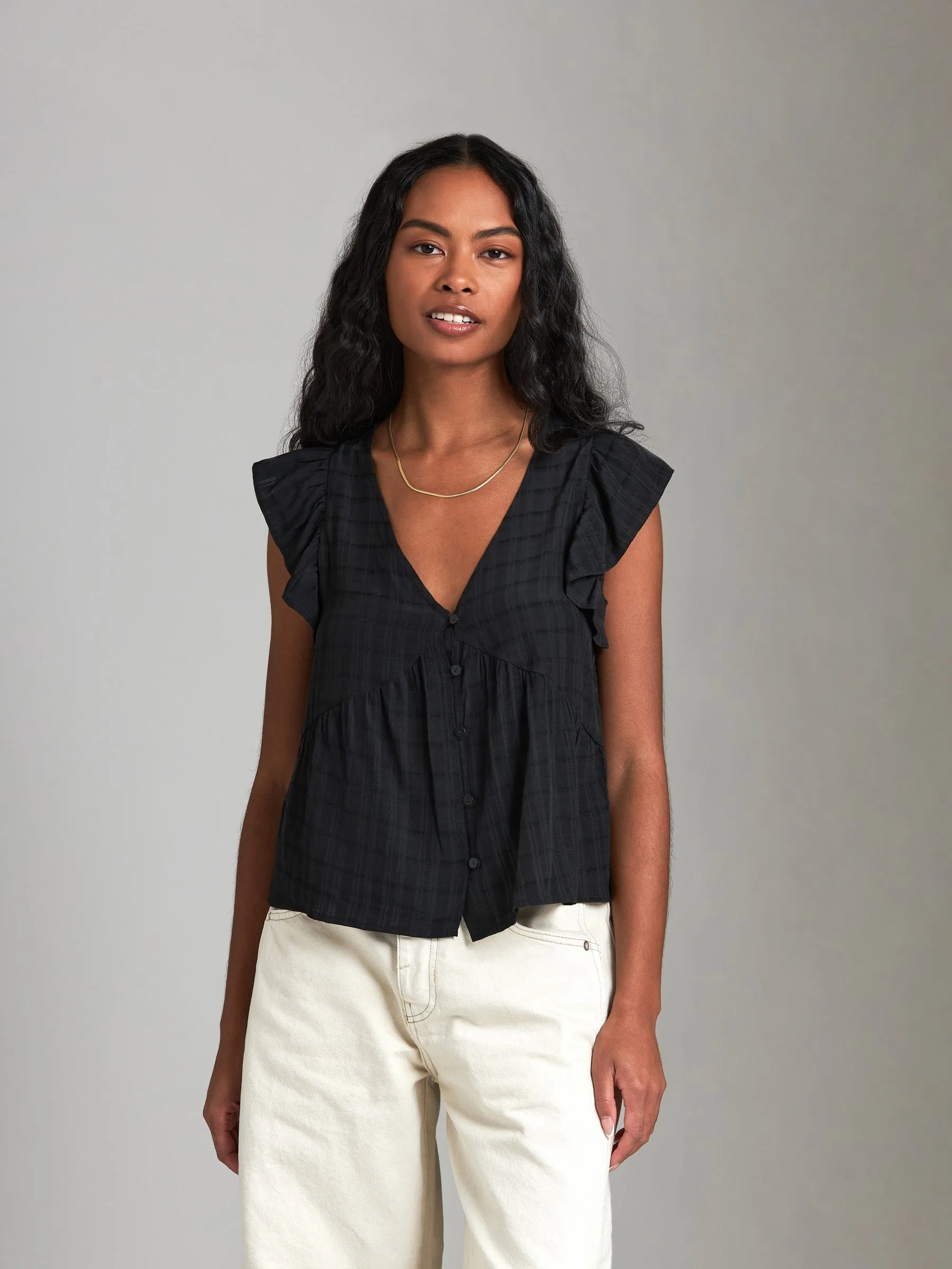 Claris Waterfall Sleeve Blouse sold by Plenty product image thumbnail 5