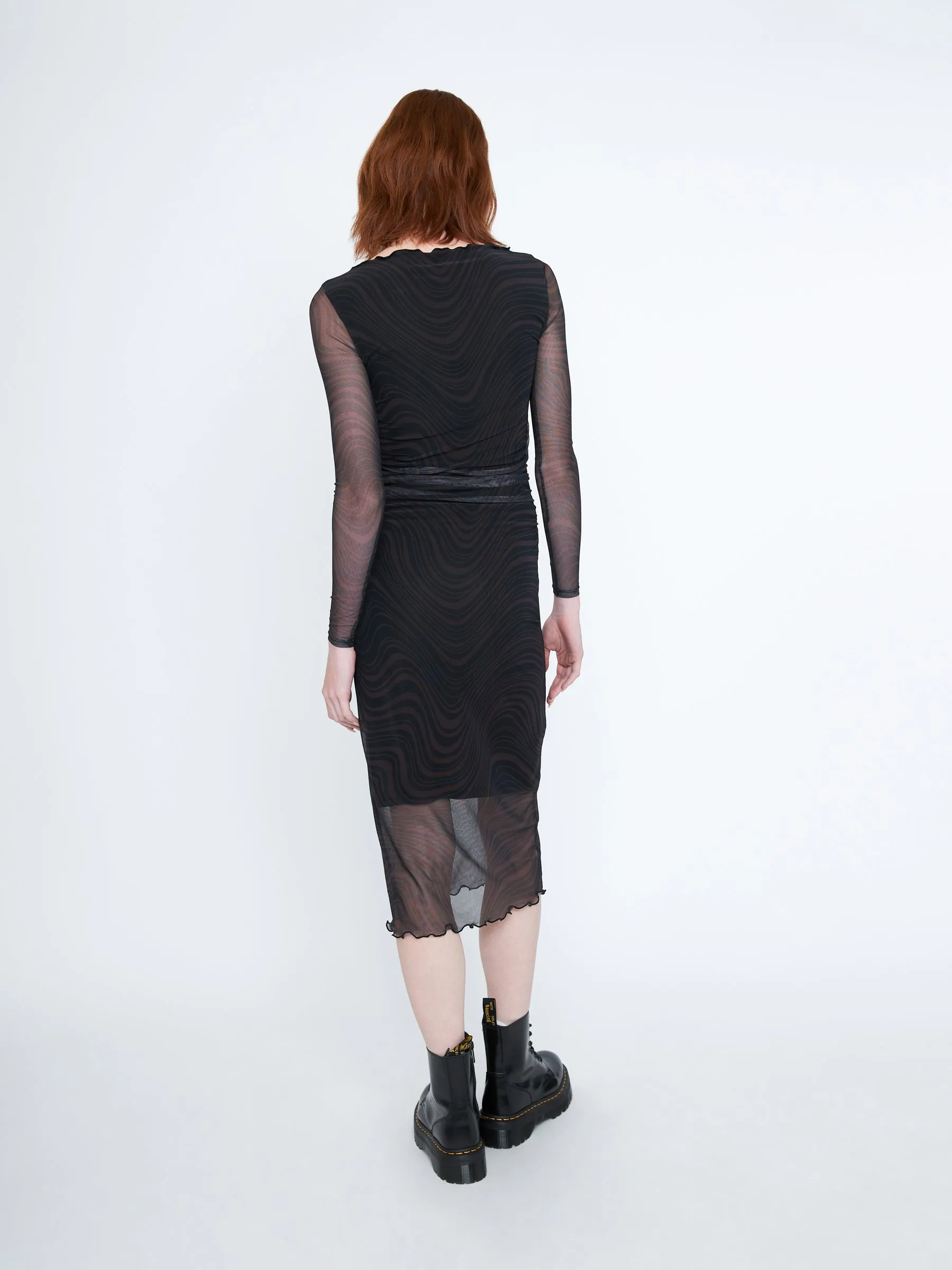 Mesh Print Noemi Ruched Dress sold by Plenty product image thumbnail 2
