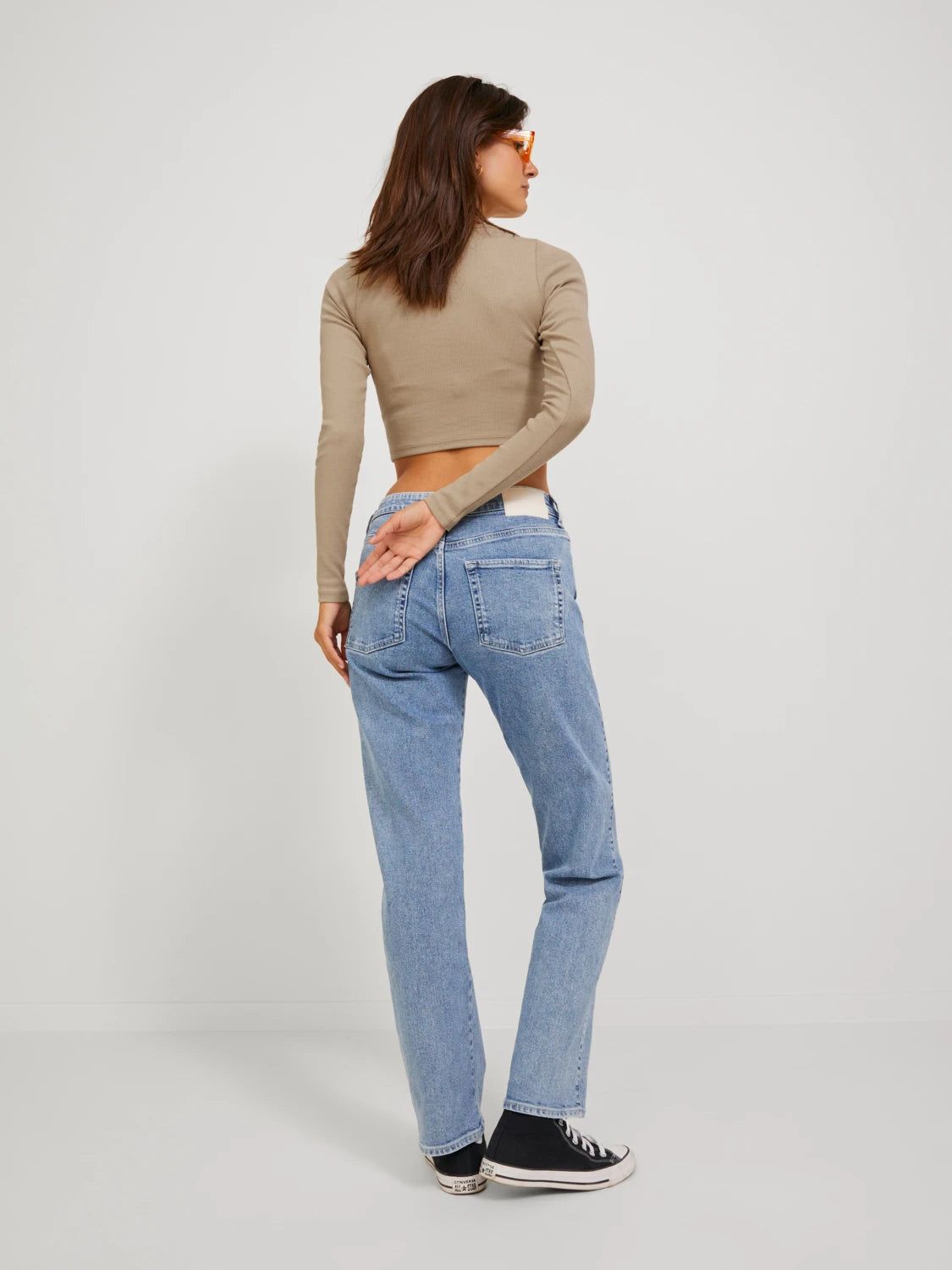 Feline Rib Longsleeve Crop Tee sold by Plenty product image thumbnail 2