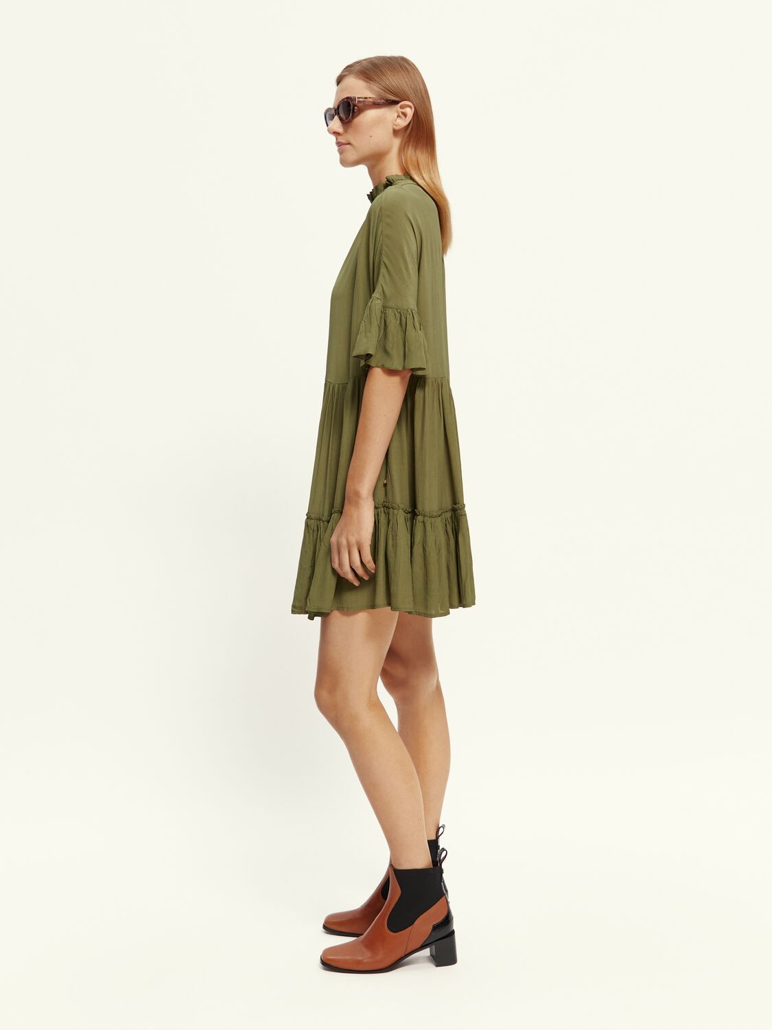 Short Dress With Ruffle Sleeve sold by Plenty product image thumbnail 2