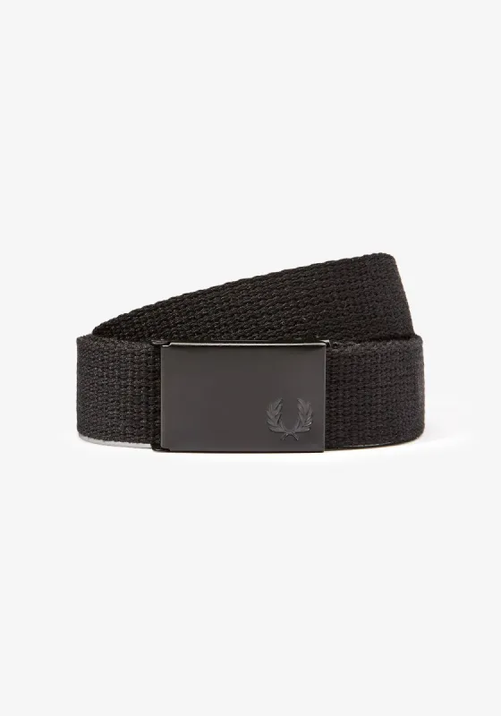 Slim Graphic Webbing Belt sold by Plenty