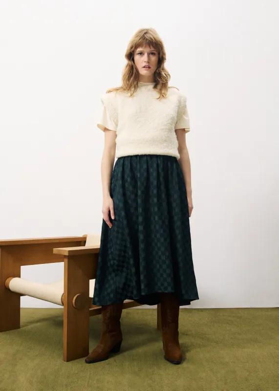 Emanuelle Check Skirt sold by Plenty