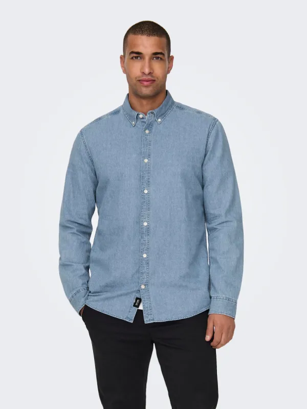 Day Button Down Chambray Shirt sold by Plenty