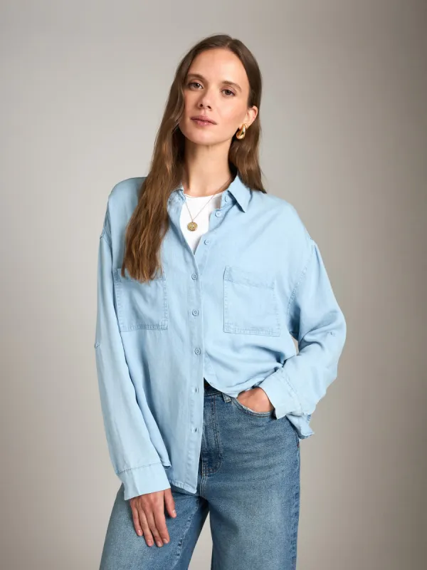 Tencel Button Up Shirt sold by Plenty