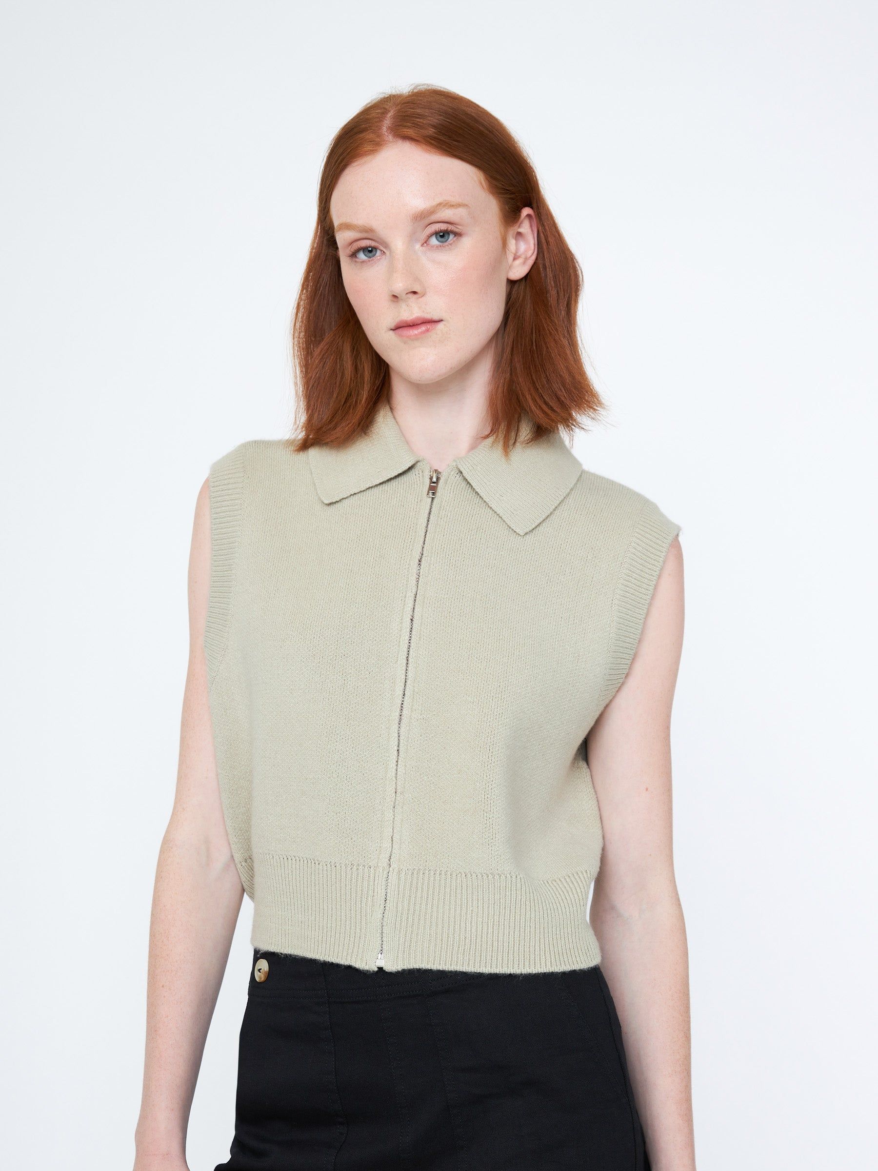 Johni Zip Up Knit Vest sold by Plenty product image thumbnail 5
