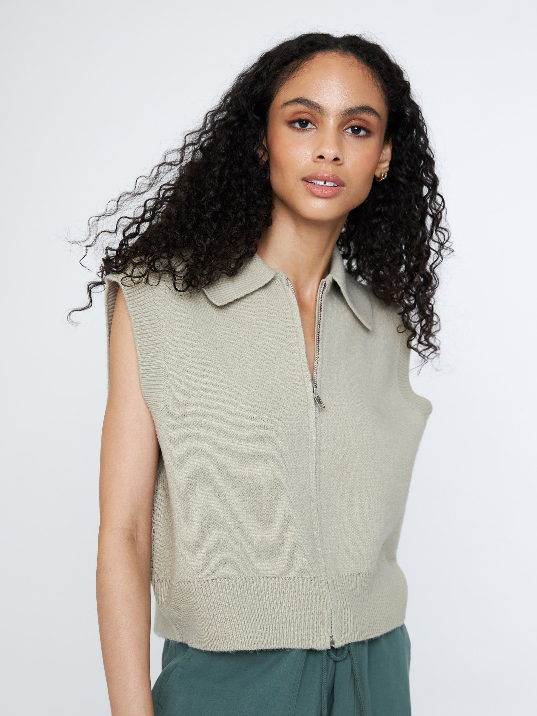 Johni Zip Up Knit Vest sold by Plenty product image thumbnail 4