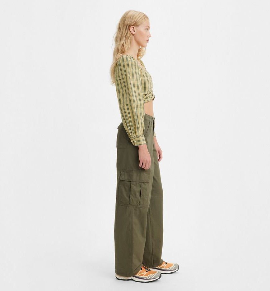 94 Baggy Cargo Pant - Army Green sold by Plenty product image thumbnail 2