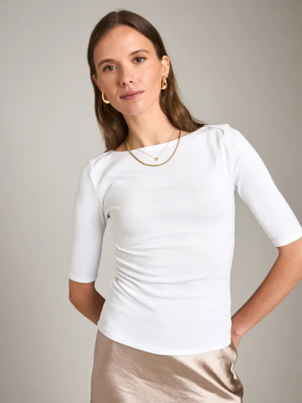 Cotton Stretch Eve Top sold by Plenty