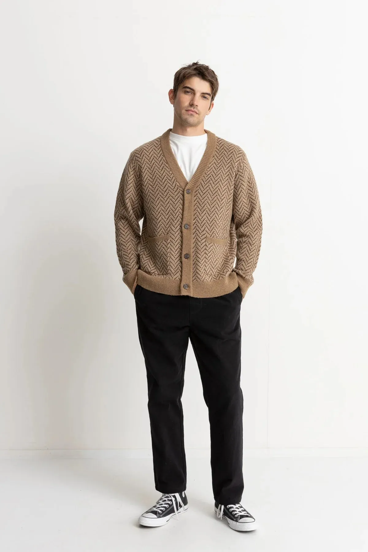 Mohair Herringbone Cardigan sold by Plenty product image thumbnail 3
