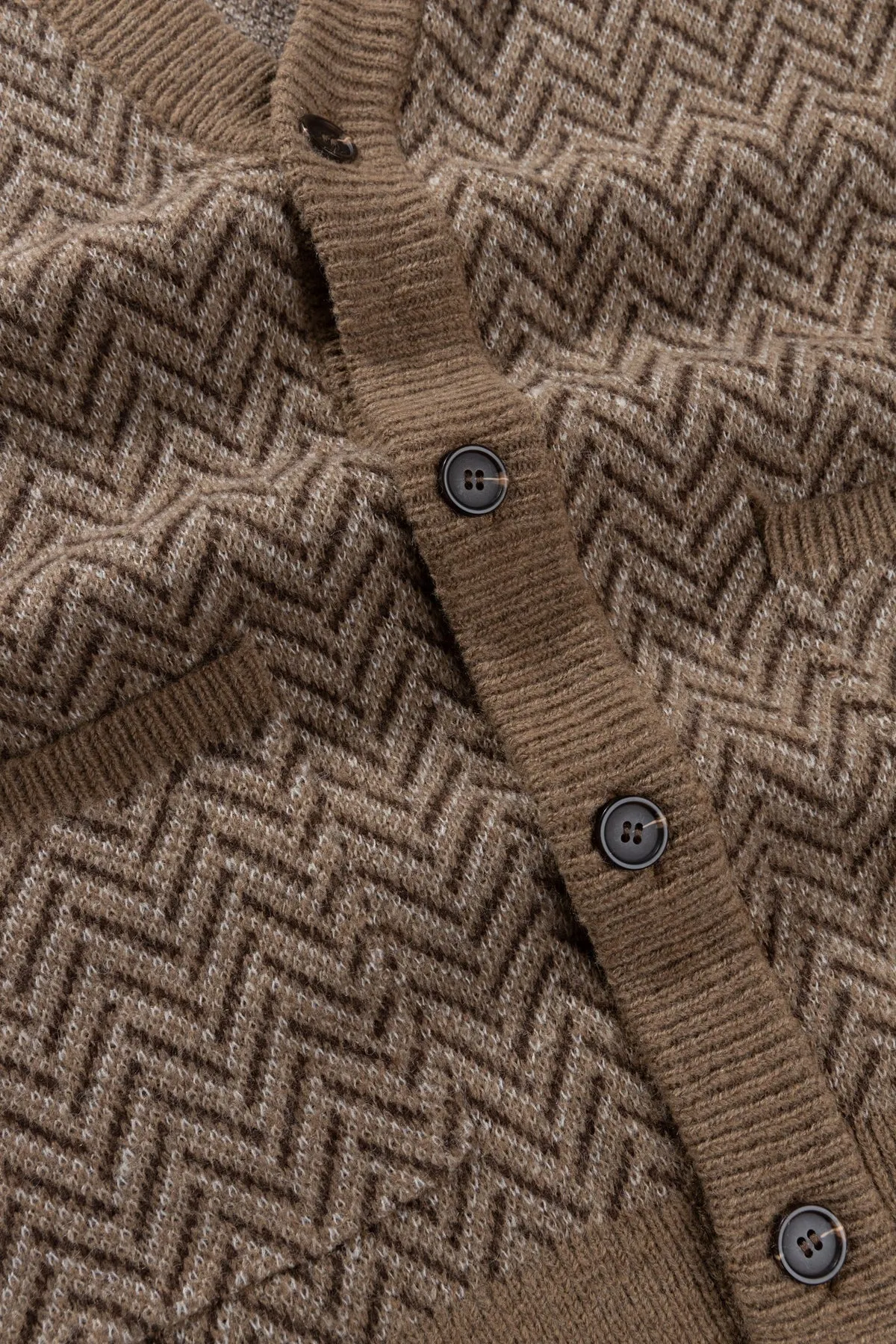 Mohair Herringbone Cardigan sold by Plenty product image thumbnail 4