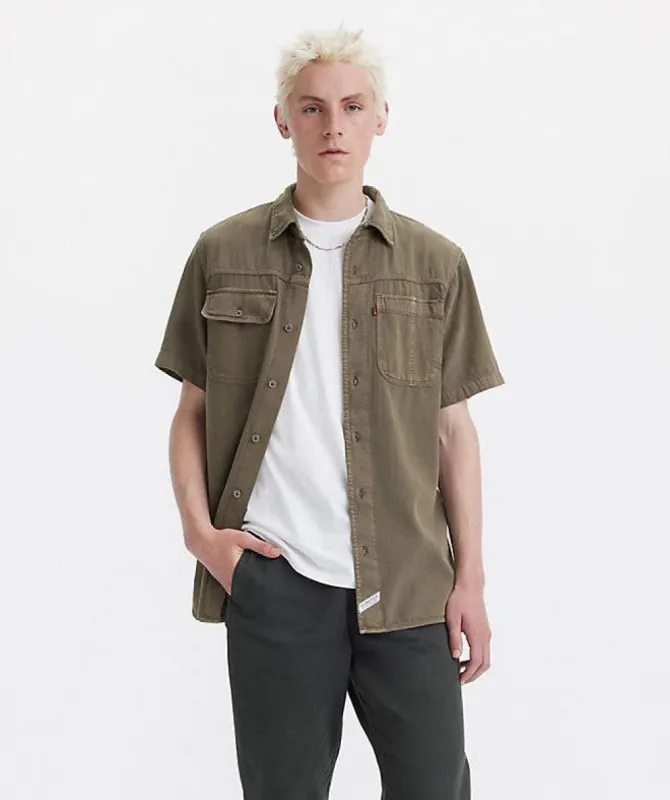 Short Sleeve Auburn Worker Shirt sold by Plenty