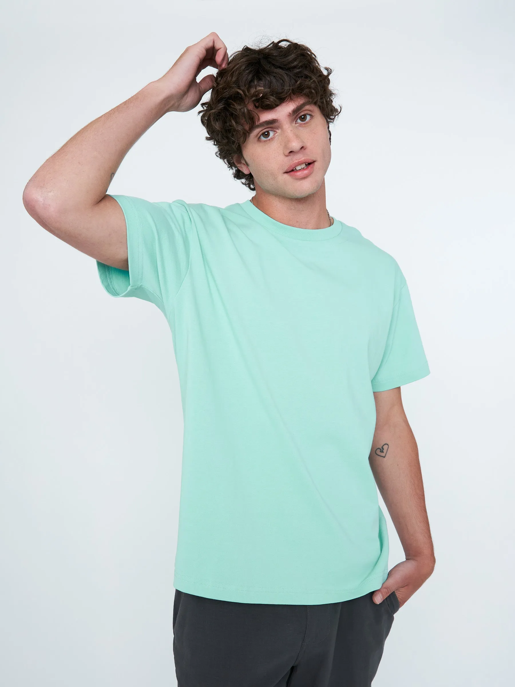 Classic Cotton Crewneck Short Sleeve T-Shirt sold by Plenty product image thumbnail 3
