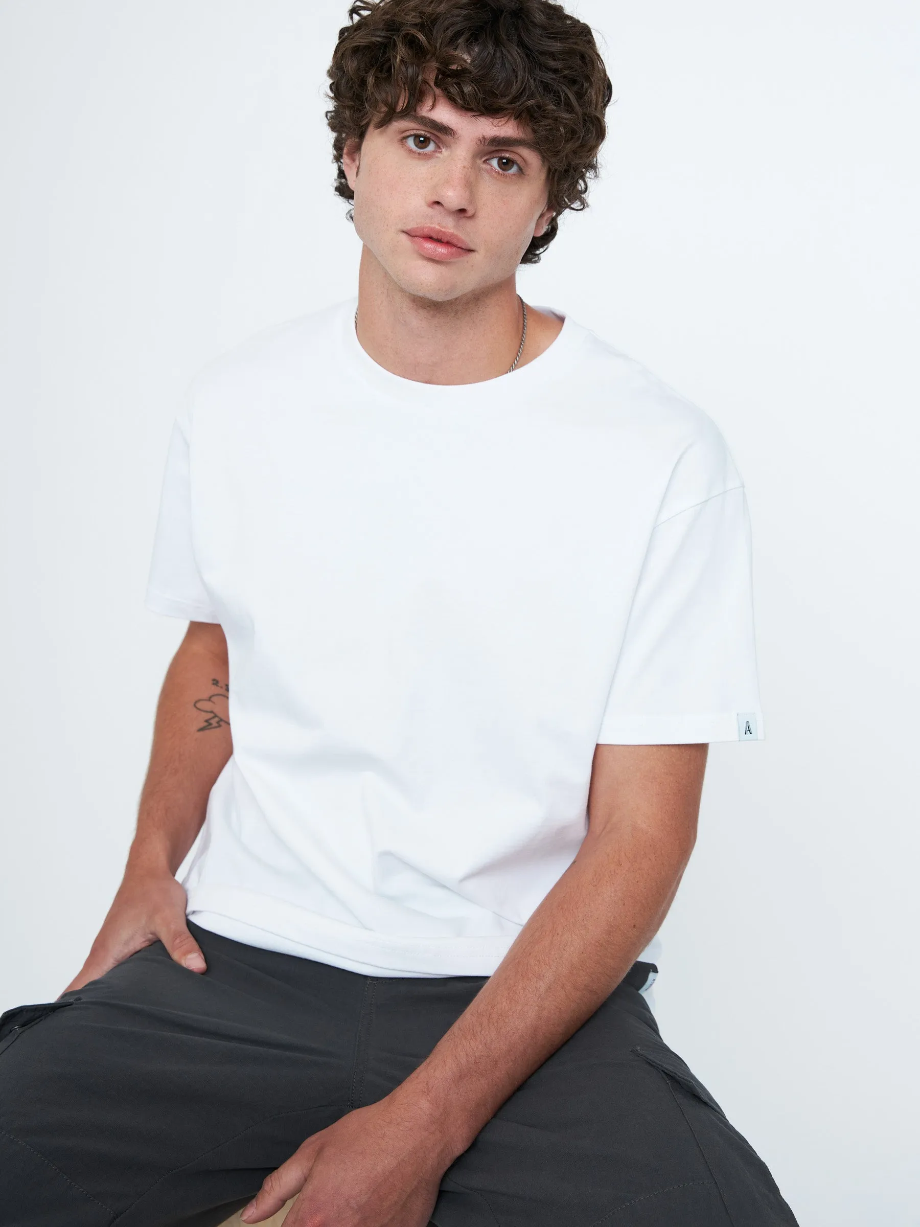 Classic Cotton Crewneck Short Sleeve T-Shirt sold by Plenty product image thumbnail 4