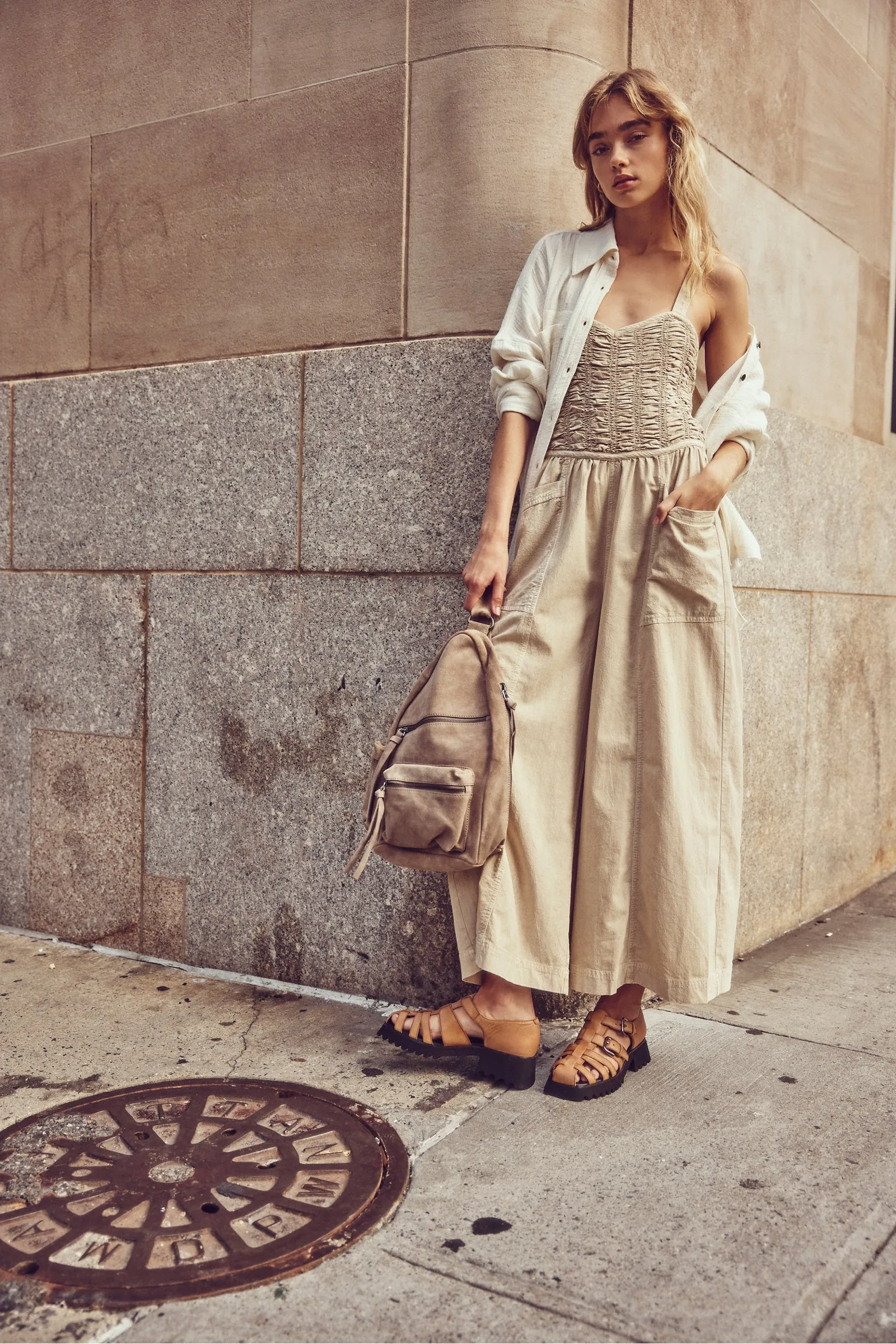 Forever Always Ruched Romper sold by Plenty