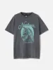 Nashville Horse Garment Wash Tee sold by Plenty