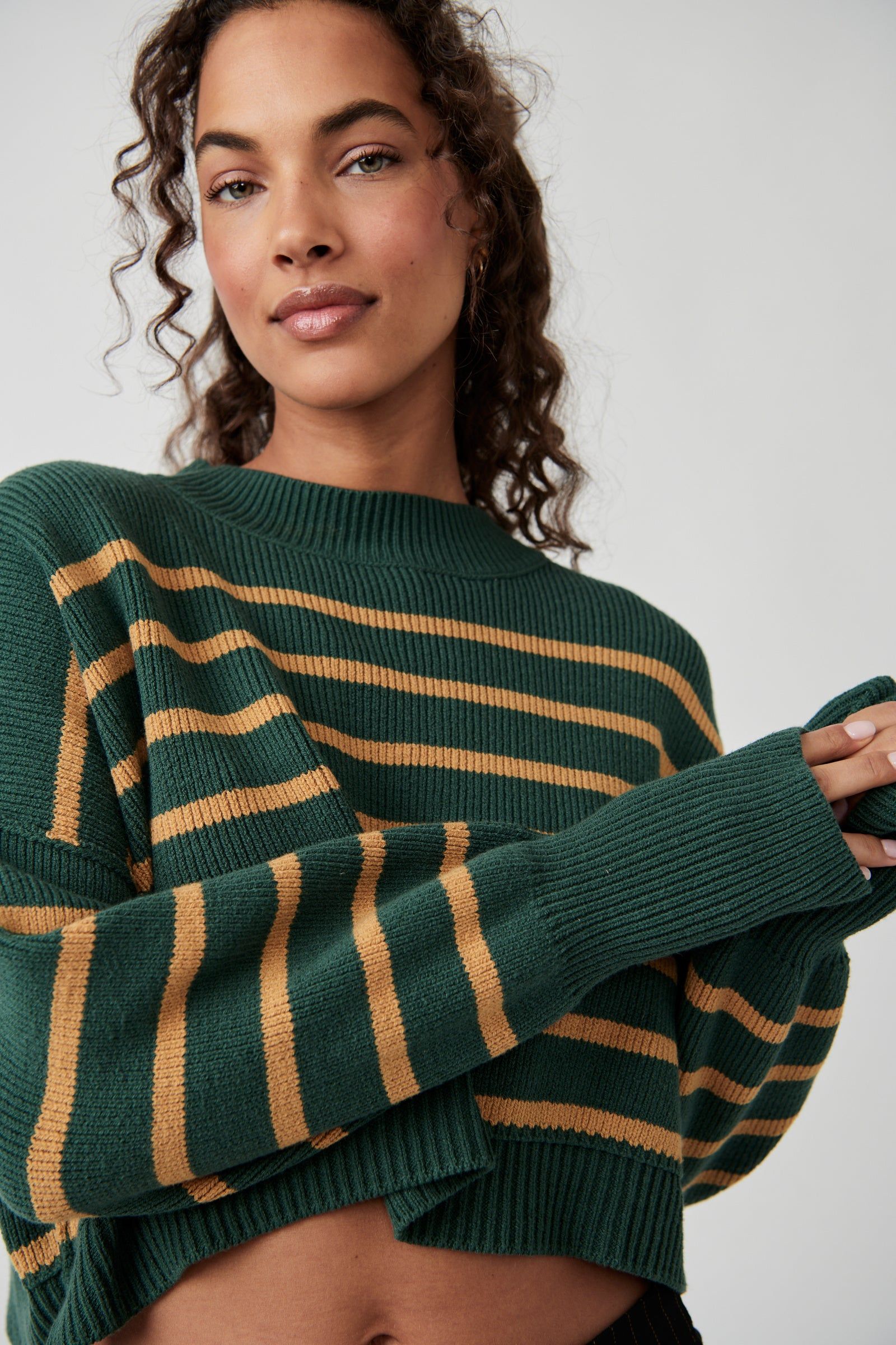 Stripe Easy Street Crop Pullover sold by Plenty product image thumbnail 4